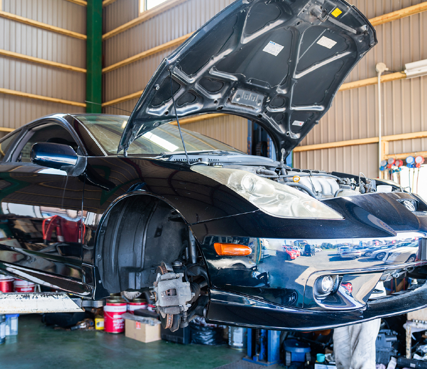 展示中のネオクラシックカー